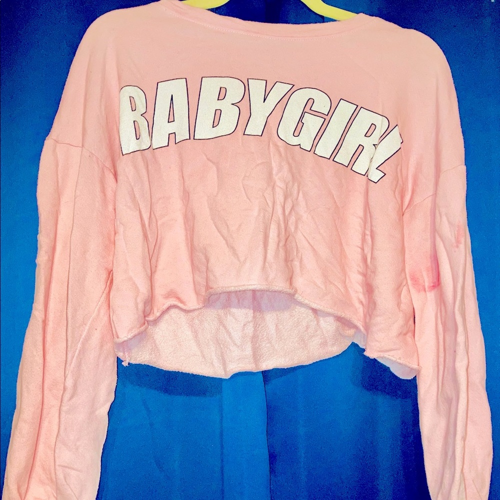 Long sleeved crop top